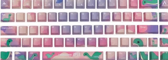Higround Apex Nessie - Keycapset 68 toetsen - Toetsmateriaal: Dye-sub PBT - 65% - ANSI