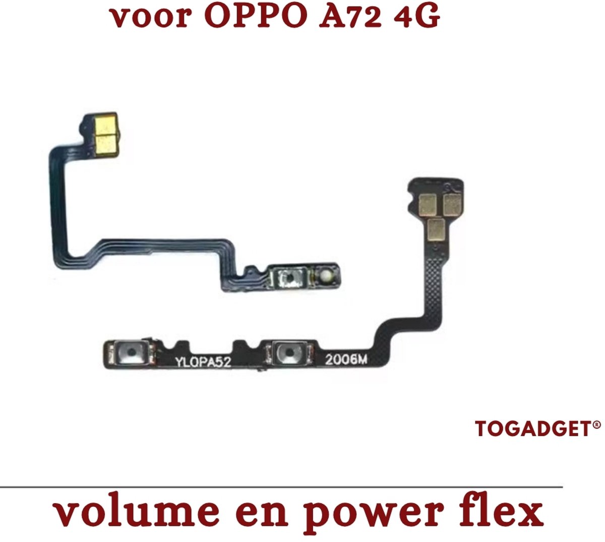Volume- en Power Flex Kabel voor Oppo A72 4G – Vervangingsonderdeel