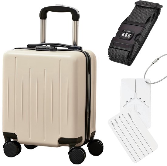 Valise à Roues Bagage à main 40x30x20 cm idéale en avion - Valise à roulettes déperlante avec Compartiments de rangement pratiques et serrure TSA pour Voyages sans soucis