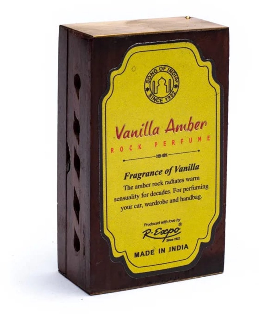 wierookhars – vanille amber – in houten doosje