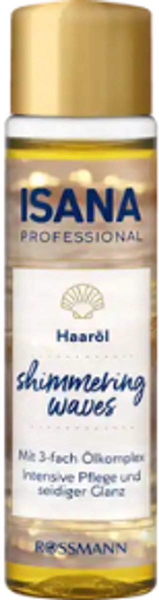 ISANA Shimmering Waves Haarolie | 1x 20ml - Met 3-voudig Oliecomplex | Natuurlijke glans met Zomerse geur