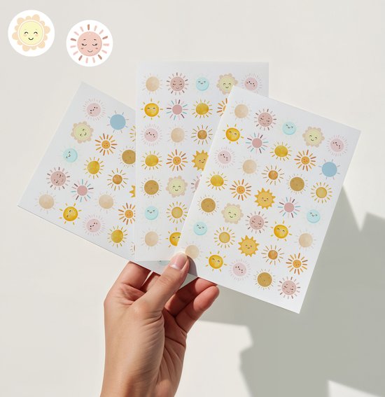 Zonnetjes Stickers – 2 Stickervellen Zomerse Zonnetjes – Stickers Kinderen – Stickers Volwassenen – Zomer Stickers – Planner Stickers – Kaarten Maken – Bullet Journal Stickers – Beloningsstickers – Beloningsstickers Meisjes – Knutselen Meisjes