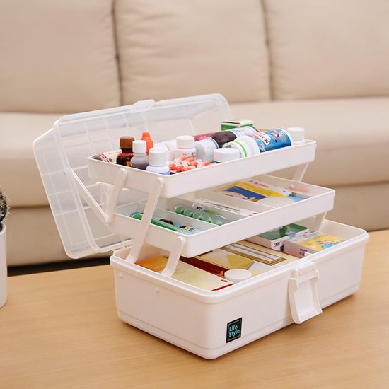 Vaessen Creative – Opbergbox met 12 potjes