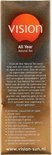 Vision All Year Natural Tan lotion. Zorgt voor een stralende, natuurlijke en egale bruine teint. Dermatologisch getest, voor lichaam en gezicht.