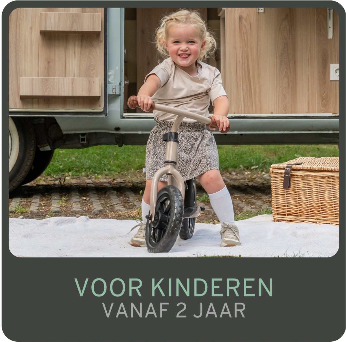 Bandits & Angels Metalen Loopfiets Starter Sand Beige met Voetenplank vanaf 2 Jaar - Limited Edition - Beige Loop Fiets - Verstelbaar Zadel 29 tot 39 cm - Voor Jongens en Meisjes - Compact en Veilig - Lage Instap met Voetenplank — afbeelding 6