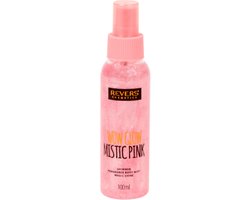 foto van Shimmer Bodymist - Mystic Pink - Revers Cosmetics | 1x 100ml - Bloemige Vanille geur | Bodyspray met Glitter