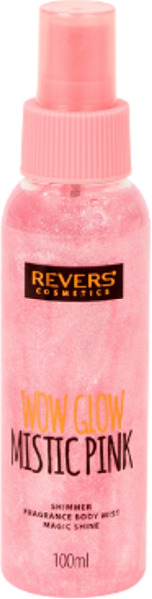 Revers Cosmetics Shimmer Bodymist Mystic Pink - Bloemige Vanille geur met glitter - 100ml