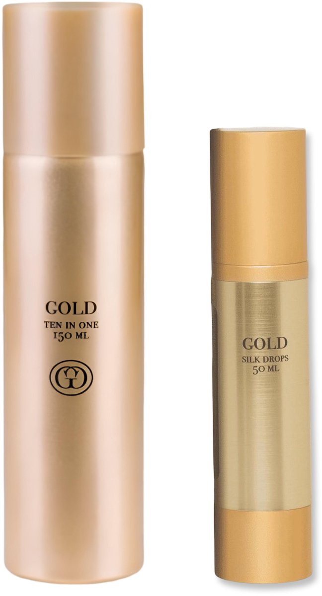 Gold Silk Drop – Luxe Verzorging voor je Haar 50ml & Gold Professional Haircare Ten in One 150ml