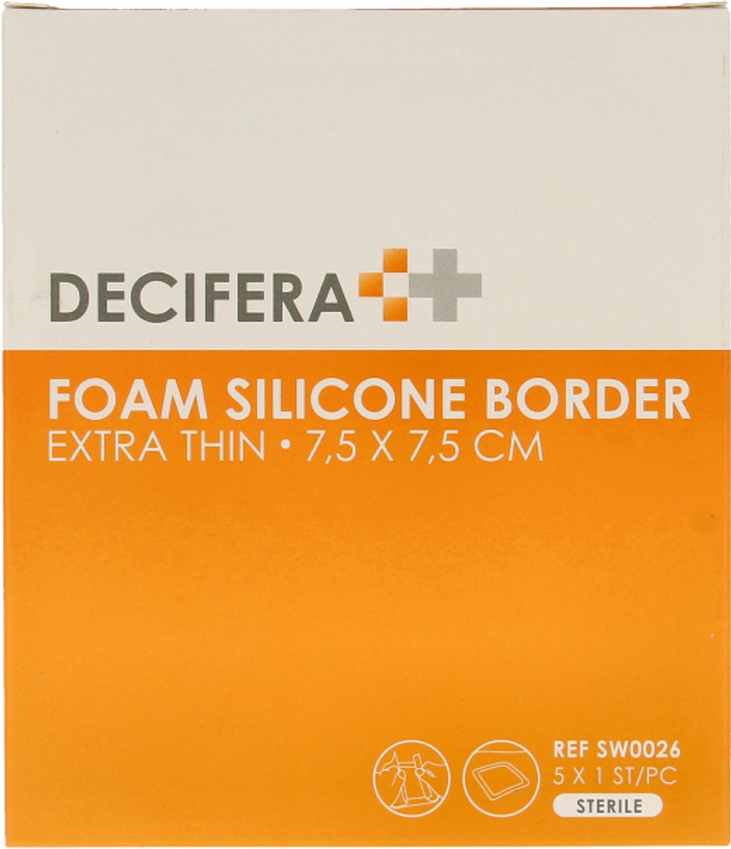Goedkoopste Decifera Foam border 7.5 x 7.5cm 5 Stuks