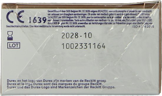 Durex - Condooms Nude Extra Lube - Ultradun - Met extra glijmiddel - 10 stuks