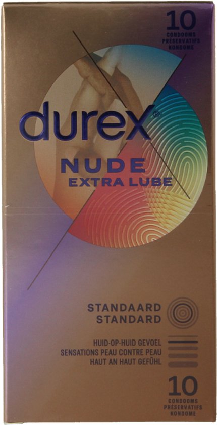 Durex - Condooms Nude Extra Lube - Ultradun - Met extra glijmiddel - 10 stuks