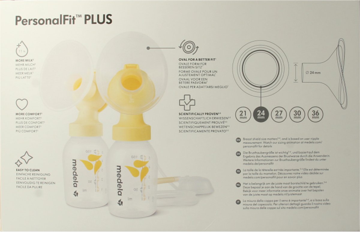 Medela Symphony afkolfset dubbel maat M 1 Set thumbnail 4