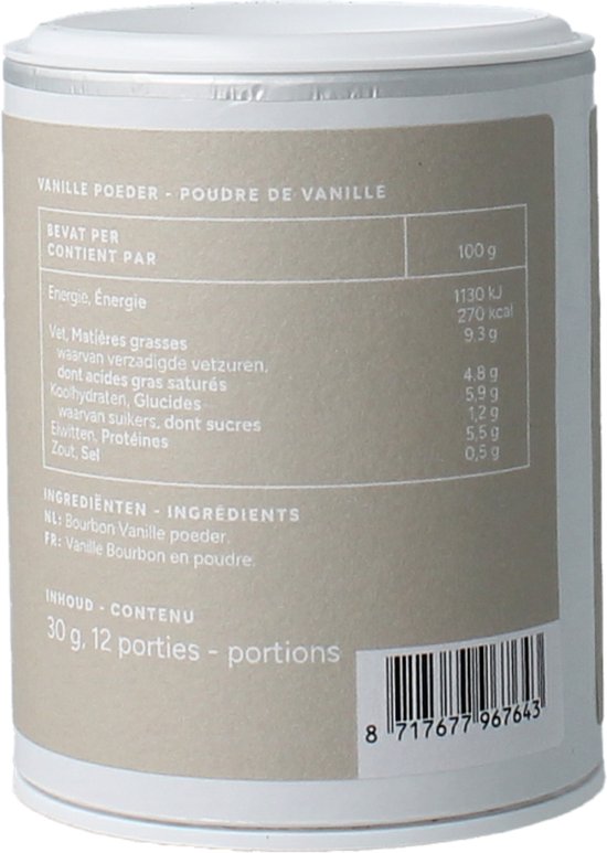 Mattisson - Bourbon Vanille Poeder uit Vanille Stokjes - 30 Gram