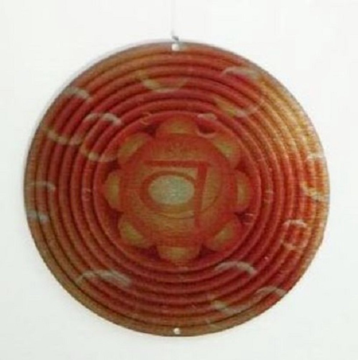 Windspinner - oranje - heiligbeen chakra - nature's melody - Ø13 cm - CCS05SC