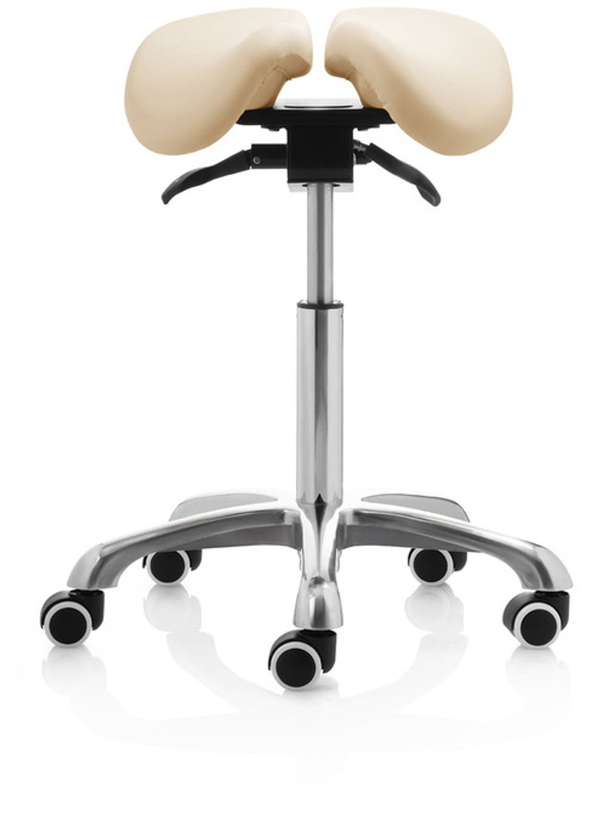 ZenGrowth split zit zadelkruk - beige - in hoogte verstelbaar - Bol