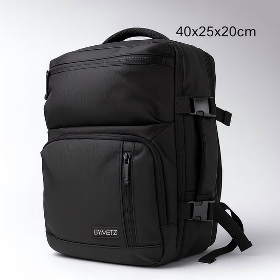 40x25x20 Rugzak - Ryanair Maximale Inhoud 40 x 20 x 25 - 14 inch Laptoprugzak - Verstelbare Straps en Borstband - Veilig Achtervak - Schooltas / Werktas met USB Poort - Zijvak voor alle typen Waterflessen - Smart Sleeve voor op een Koffer