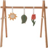 Bol.com Babiem® Babygym George – Houten Babygym met 3 Speeltjes – Baby Speelgoed 0 jaar - Kraamcadeau - Giftbox aanbieding