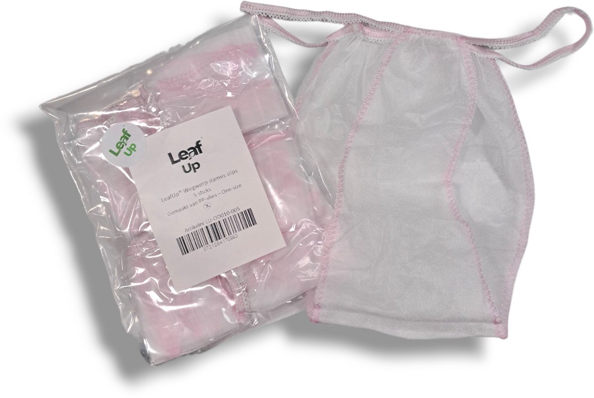LeafUp® Wegwerp Dames slips - 5 stuks - String - Ideaal voor spa reizen massage en beauty salon (B4)