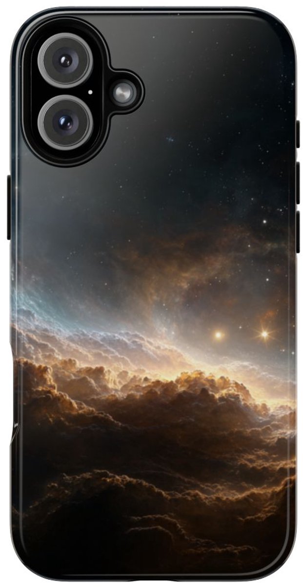 Kosmische Nevel en Sterren – Telefoonhoesje Geschikt voor iPhone 16 Plus