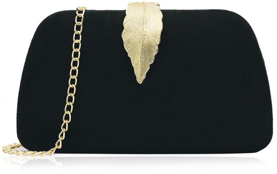 Milisente Dames clutch tas bloemen avondtas bruiloft tas elegante handtas (Blauw