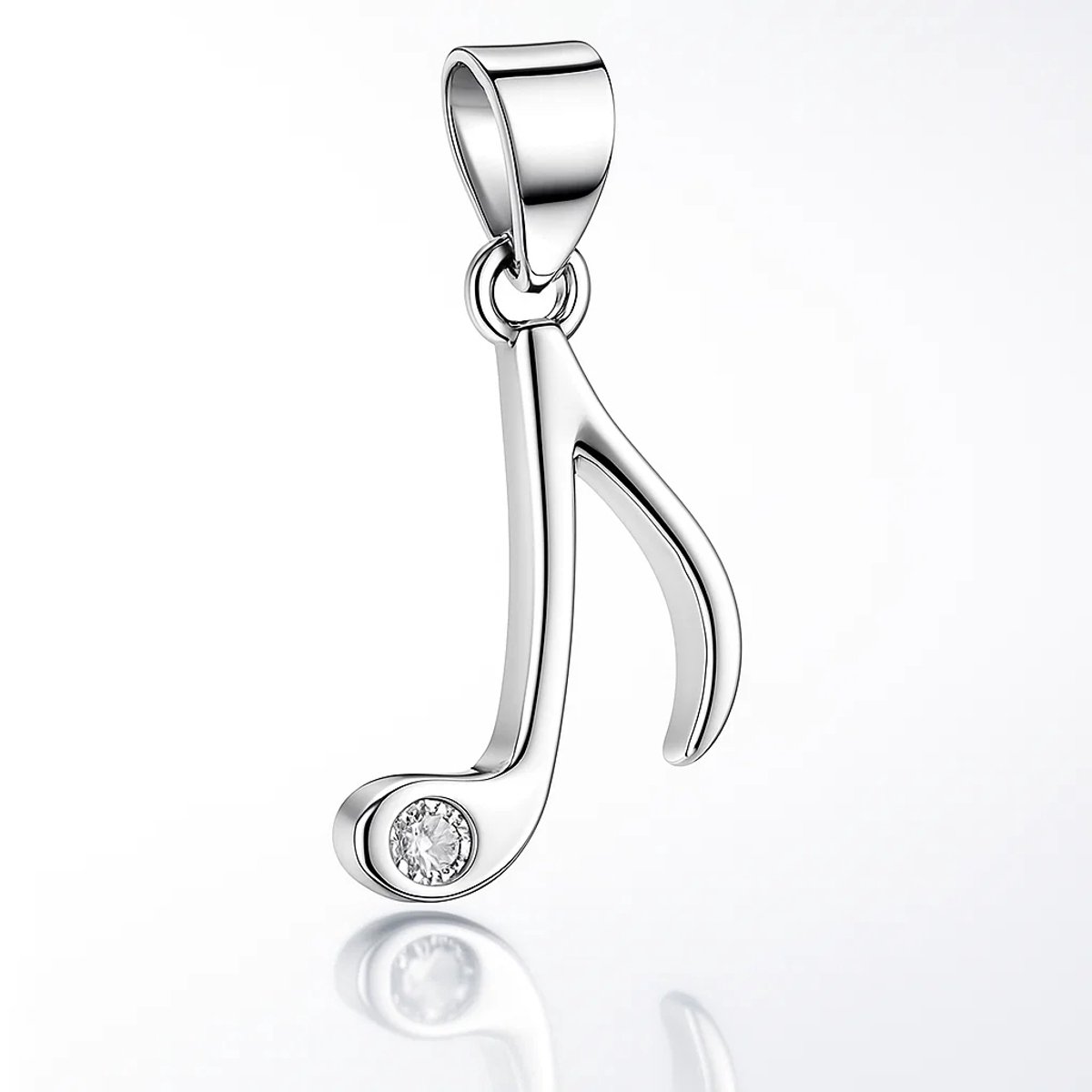 Zilveren muzieknoot hanger – bedel voor muziekliefhebbers – echt zilver