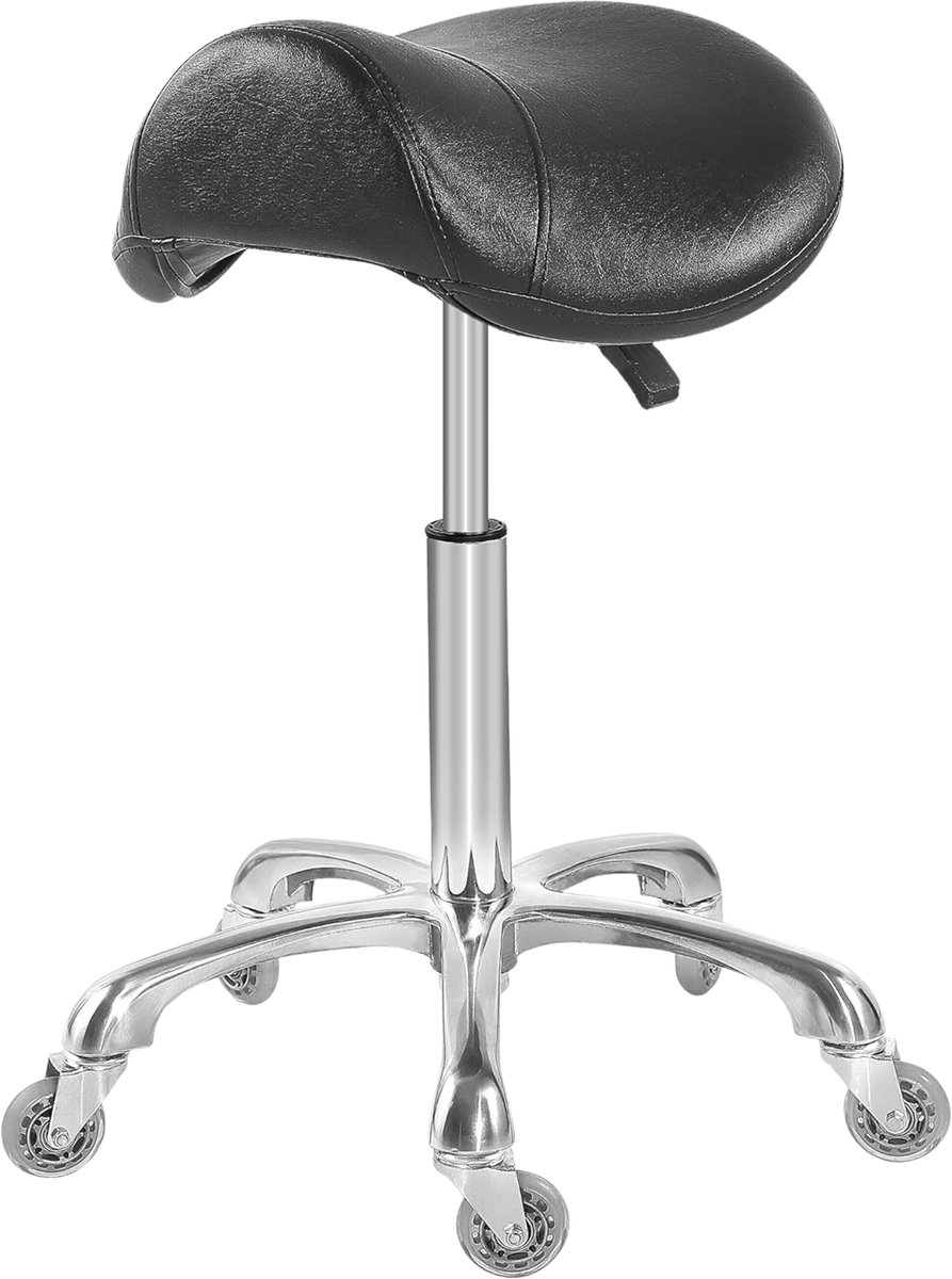 Zadelkruk Ergonomisch Hoogte Verstelbaar met Wielen - Zadelkruk - €75,95