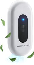 Vulpes Goods® Pets - Kattenbak Geurverdrijver - Kattengeurverwijderaar - Actieve zuurstof, ozon & ionen - Oplaadbaar - Air Eliminator - Wit - PRO versie