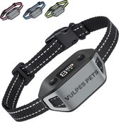 Collier anti-aboiement Vulpes Pets® - Collier de dressage sans choc et respectueux des animaux - Pour petits et grands Chiens - Étanche - Rechargeable - Vibration et Audio - E-book & 3 Colliers Extra - Pro MAX