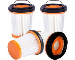 Geschikt voor Shark W1, W2, W3, WV200, WV201, WV205, WV220 draadloze handstofzuigers, 4-pack WV201 stofzuigerfilters