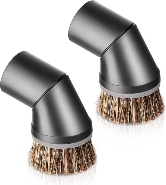 Geschikt voor 2 stuks stofzuigerborstels voor Miele C en S-serie, 35 mm stofborstel SSP-10, 07132710, 360° draaibare hals vervangende stofborstel voor het stofzuigen van banken, toetsenborden, tafels en alle meubels