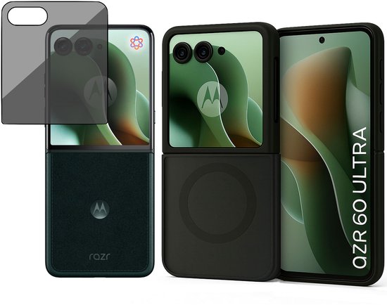 Suncase Leder Tasche kompatibel mit Motorola Razr 60 Ultra 5G Hülle
