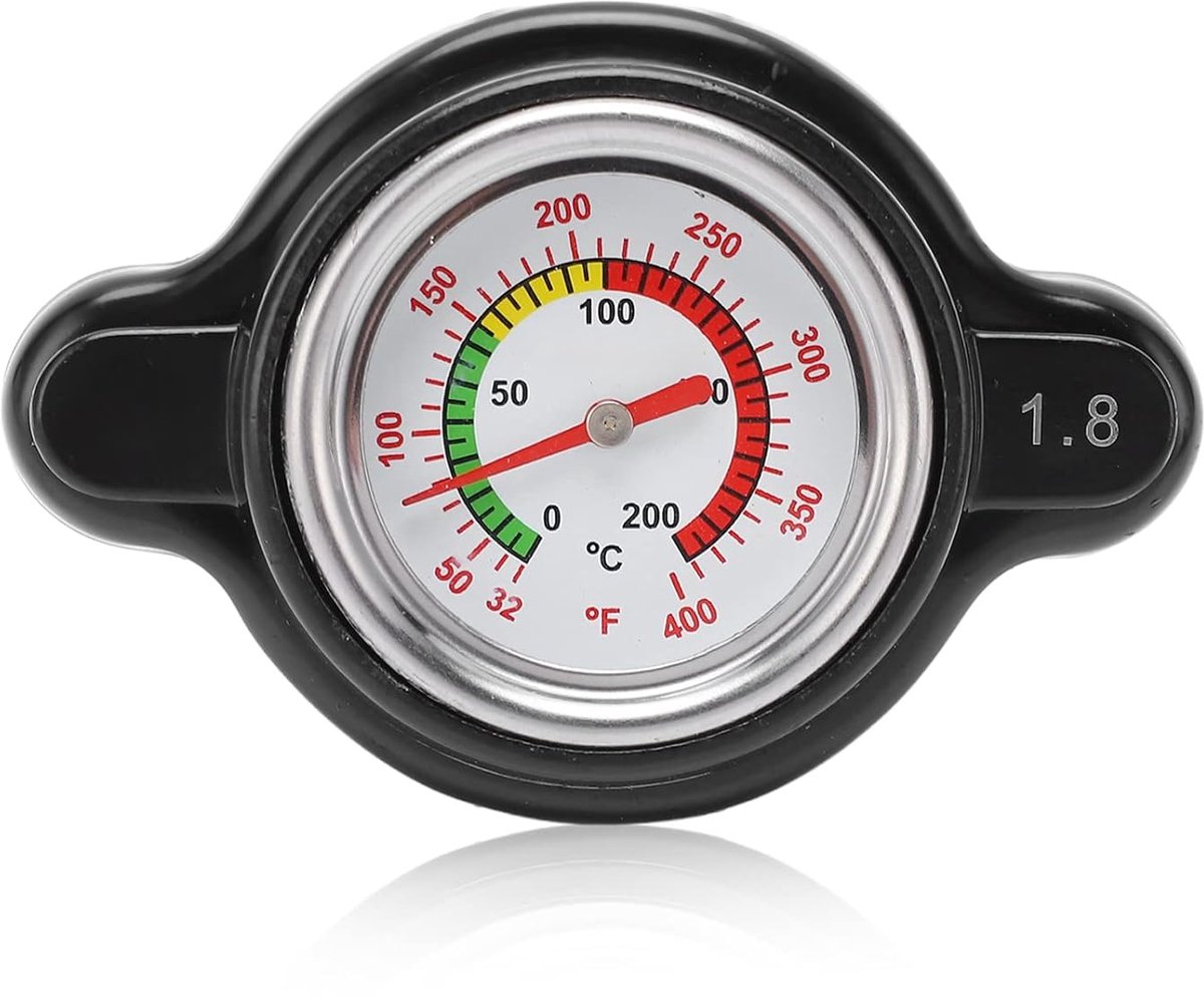 Radiator Dop met Temperatuurmeter - 1.8 Bar Hoge Druk Radiator Cover - Thermometer - Radia