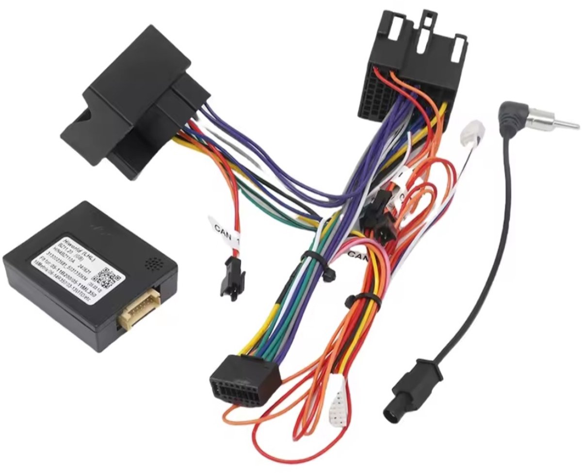 Iso kabelset met canbus decoder voor Carplay en autoradio | Geschikt voor o.a. Mercedes Benz A, B, C, G, V klasse, Vito, Viano Sprinter B200 en Vw Volkswagen Crafter 2004-2019 | kabel stekker adaptor connector aansluiting adapter verloopstekker