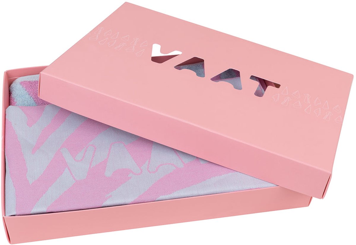 Gift set zebra fuchsia / pastelblauw