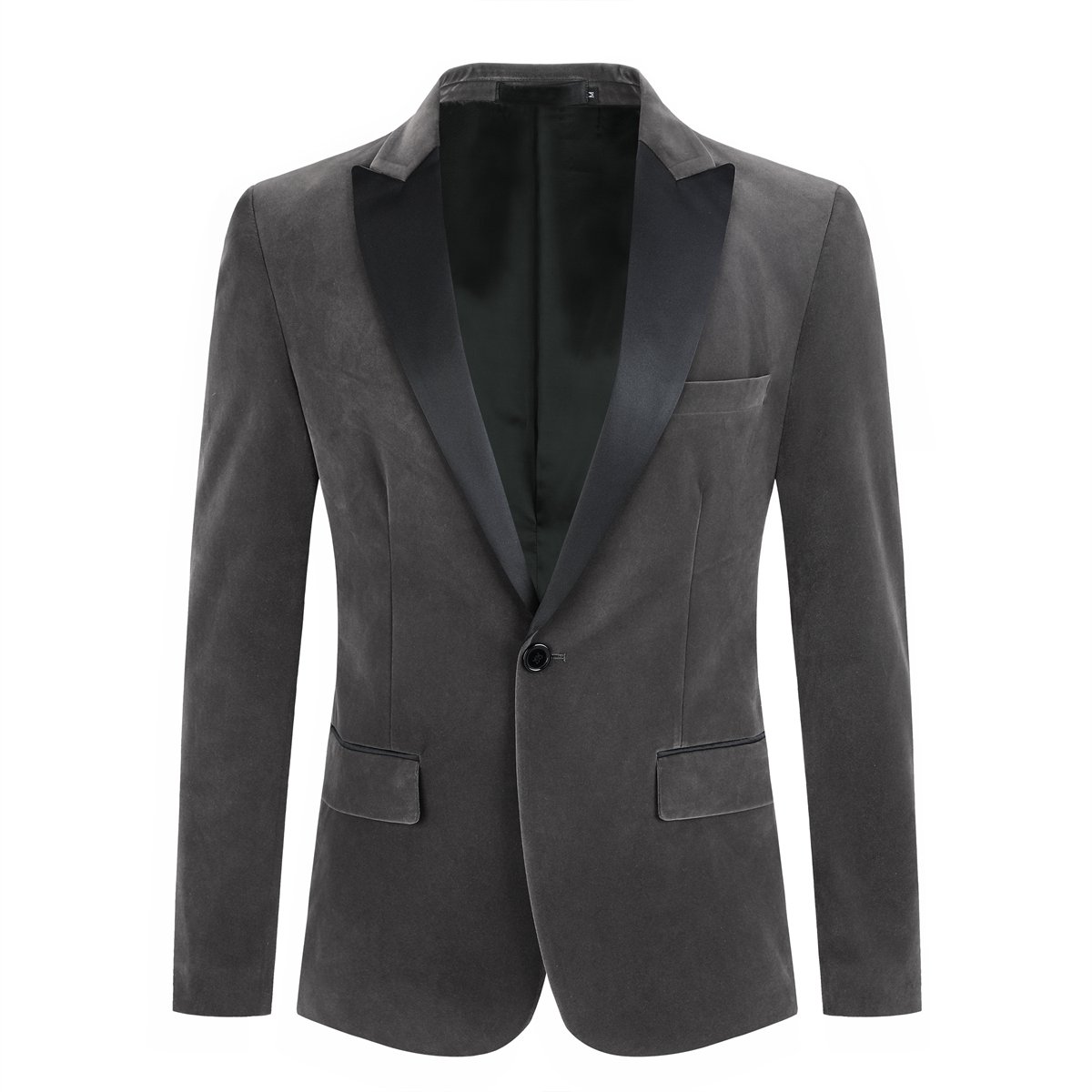 ALLTHEMEN Heren Fluwelen Blazer - Klassieke Halslijn - S