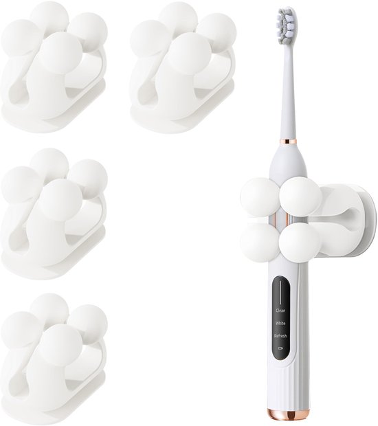Portaspazzolino in silicone con gancio da parete multifunzionale