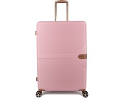 Decent STELLA Spinner TSA Reiskoffer 77 × 51 × 30 cm- Grote maat trolley 99 liter- Lichtgewicht koffer - Reiskoffer met wielen - Oud Roze