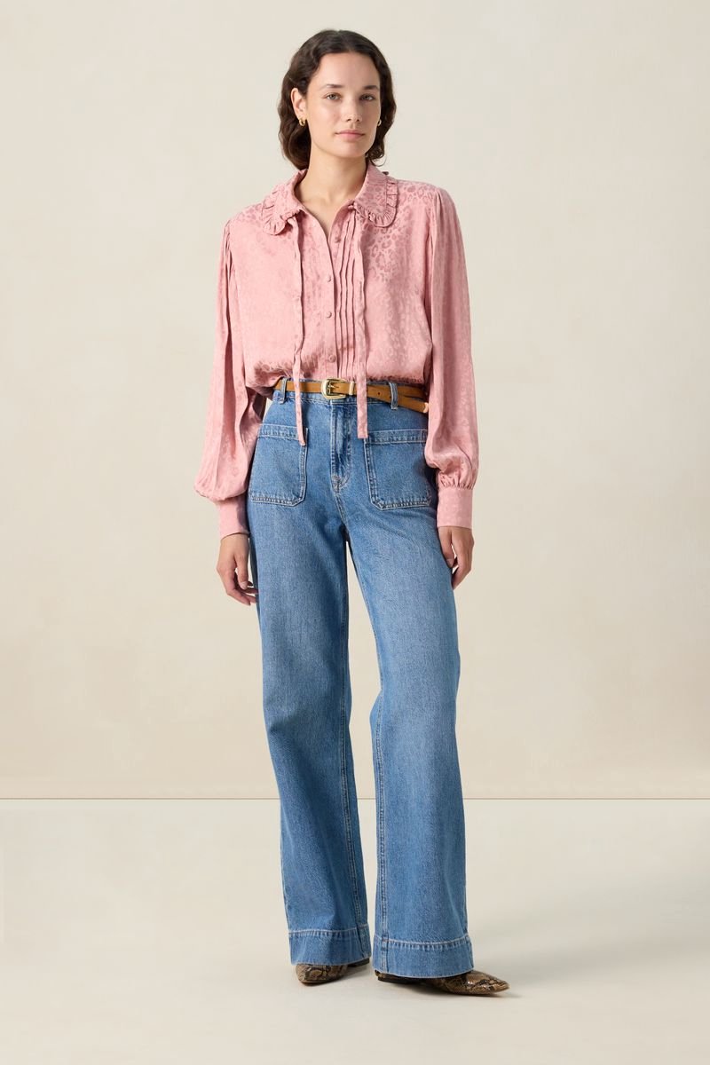 Sissy-Boy - Roze blouse met strik