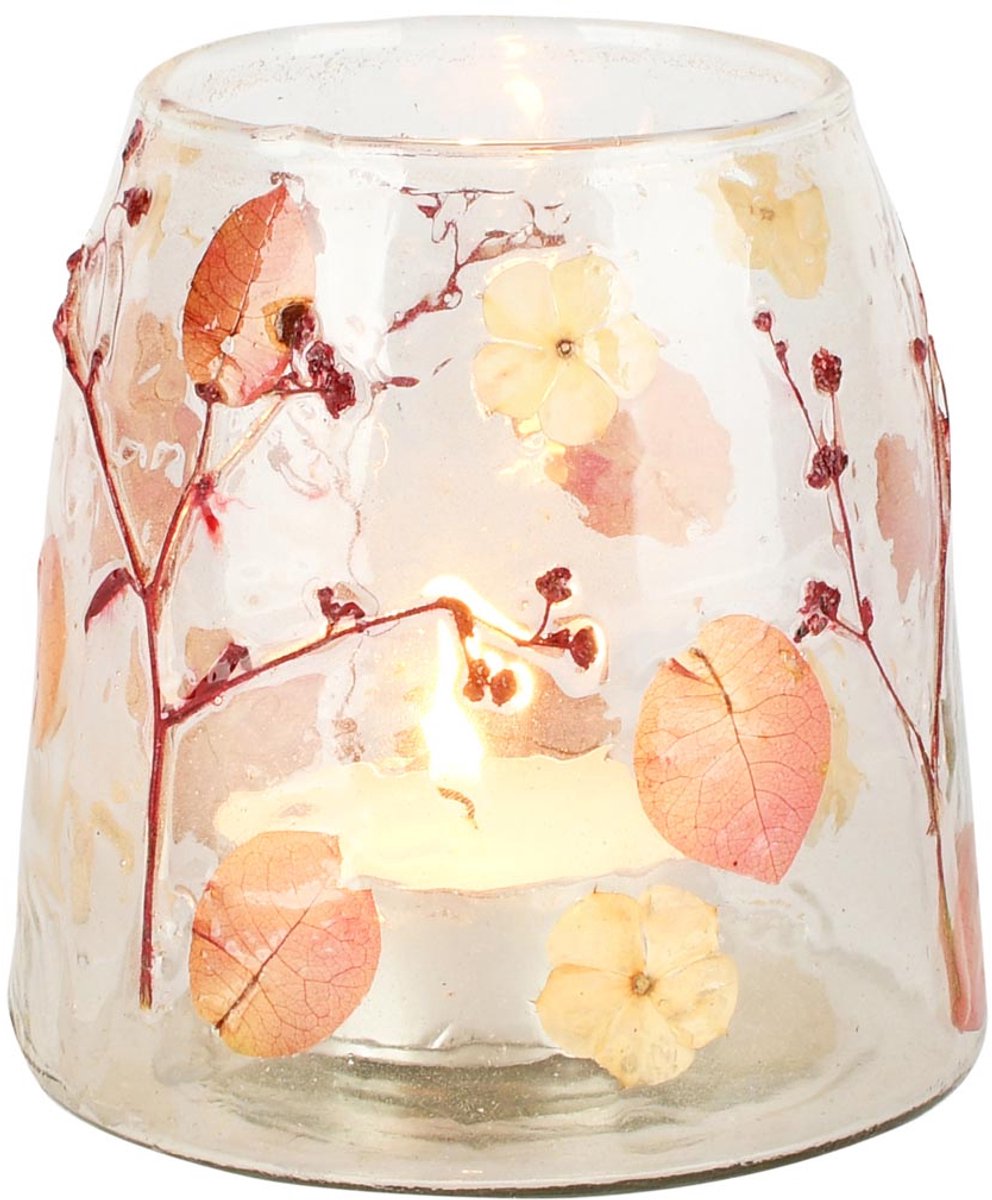 dekoratief Theelichthouder 'Sakura', glas, 12x12x12cm | A258181 Transparant