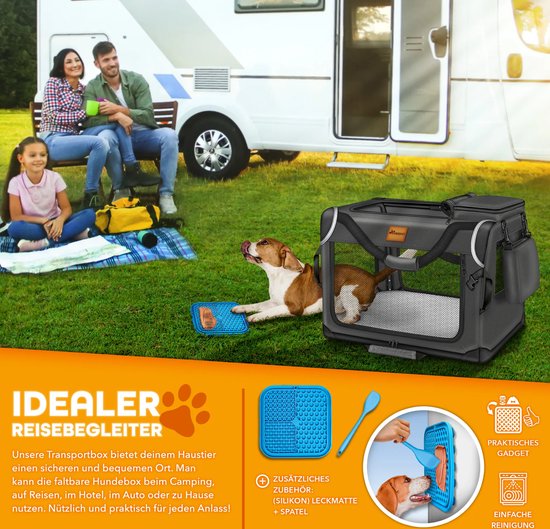 Hondentas, Opvouwbare Hondenbox Voor In De Auto, Met Ademend Netweefsel Kattentransportbox Voor Katten En Honden Transportbox Voor Reizen Hondendraagtas Voor Katten Puppy S Onder 12 Kg