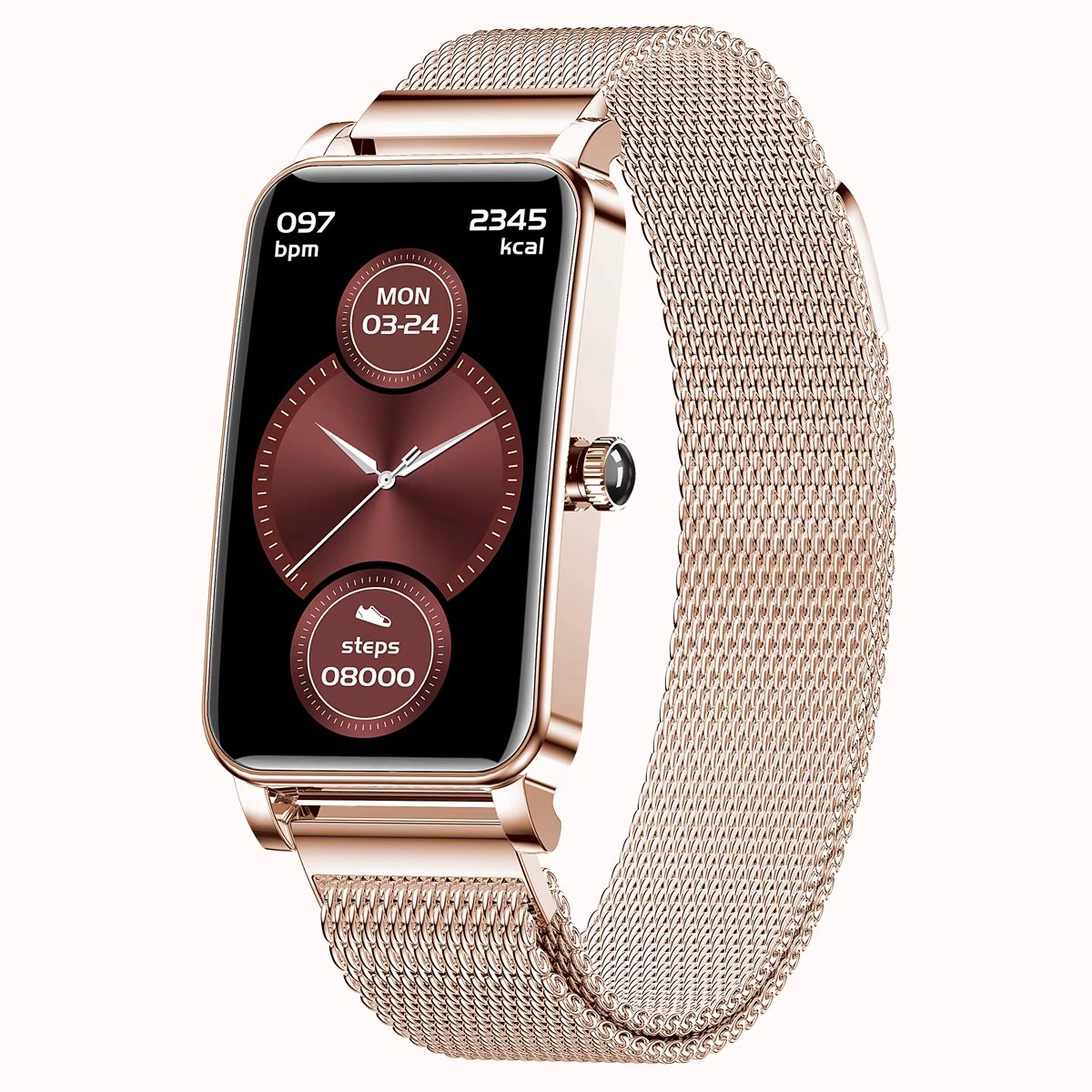 Slimme Smartwatch Vrouwen Goud Waterdicht IP68 met