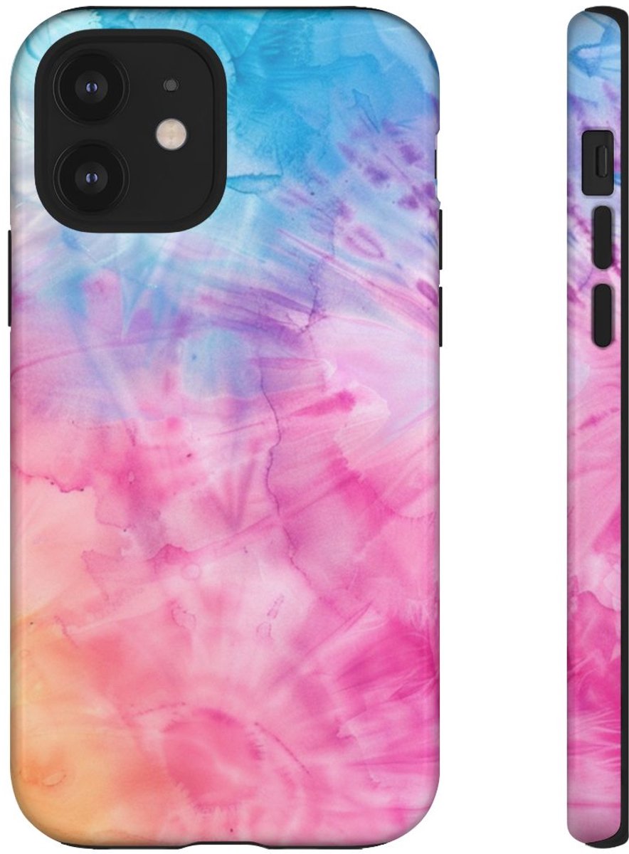 Rustig Tie-Dye Patroon – Telefoonhoesje Geschikt voor iPhone 12