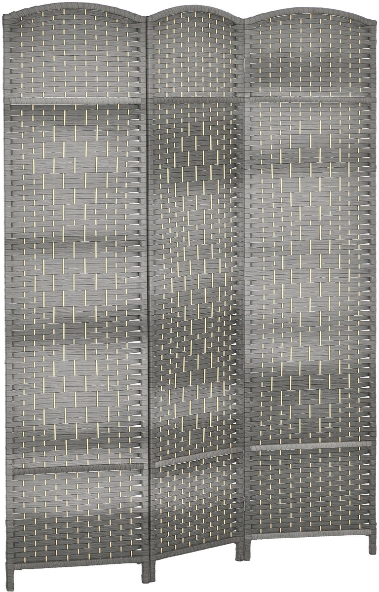 HOMCOM-kamerverdeler-135x1.7x180cm-polypropyleen-grijs