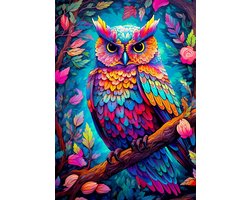 foto van Enjoy Puzzle legpuzzel Dazzling Owl - 1000 stukjes puzzelplezier.