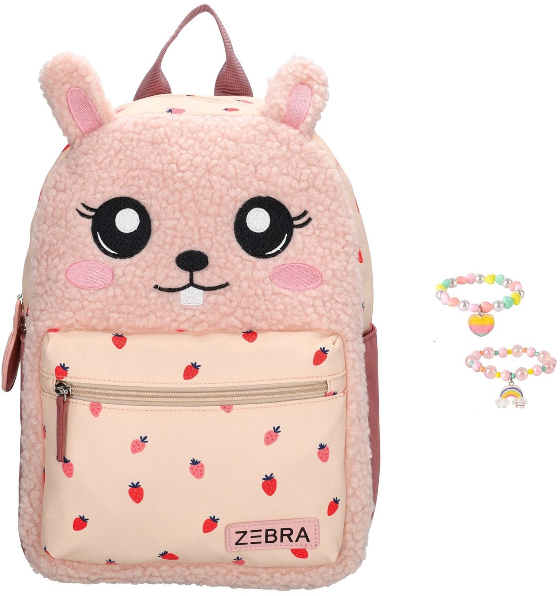 Zebra Rugzak Bunny - kinderrugtas, rugtas, kinderrugzak, schooltas, rugtasje, rugzakje + armbandje