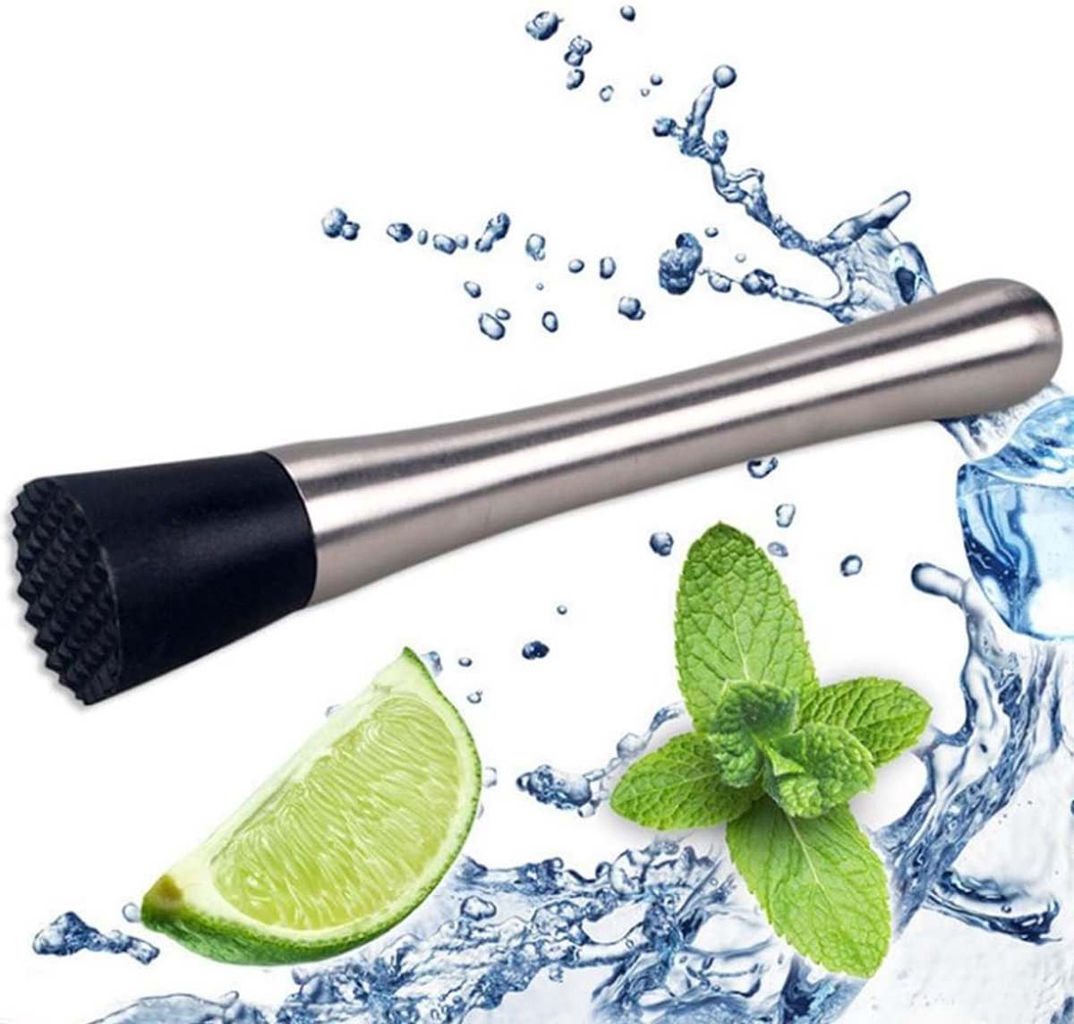 Cocktail Muddler Presser - Roestvrij staal Bar Tool - Voor Mojitos en Fruitdranken