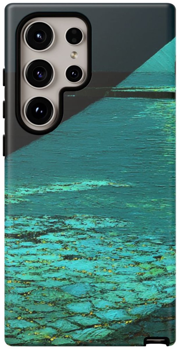 Vuurtorenstraal met Silhouet – Telefoonhoesje Geschikt voor Galaxy S24 Ultra
