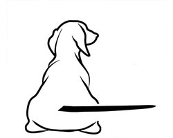 Hond Decal - Auto Sticker - Grappige Hond - Bewegende Staart - Wuivende Wissersticker - Achterruit Wissersticker - Auto Voorruit - Vinyl Sticker - Waterdicht voor Auto Achterruitenwissers - Ruitenwisser Decoratie