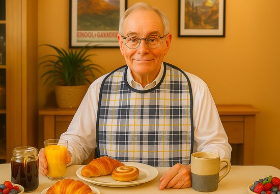 bavoir pour adultes, 50 x 90 cm imperméable, diamant bleu, bavoirs lavables pour adultes, bavoirs pour personnes âgées, grands bavoirs pour adultes