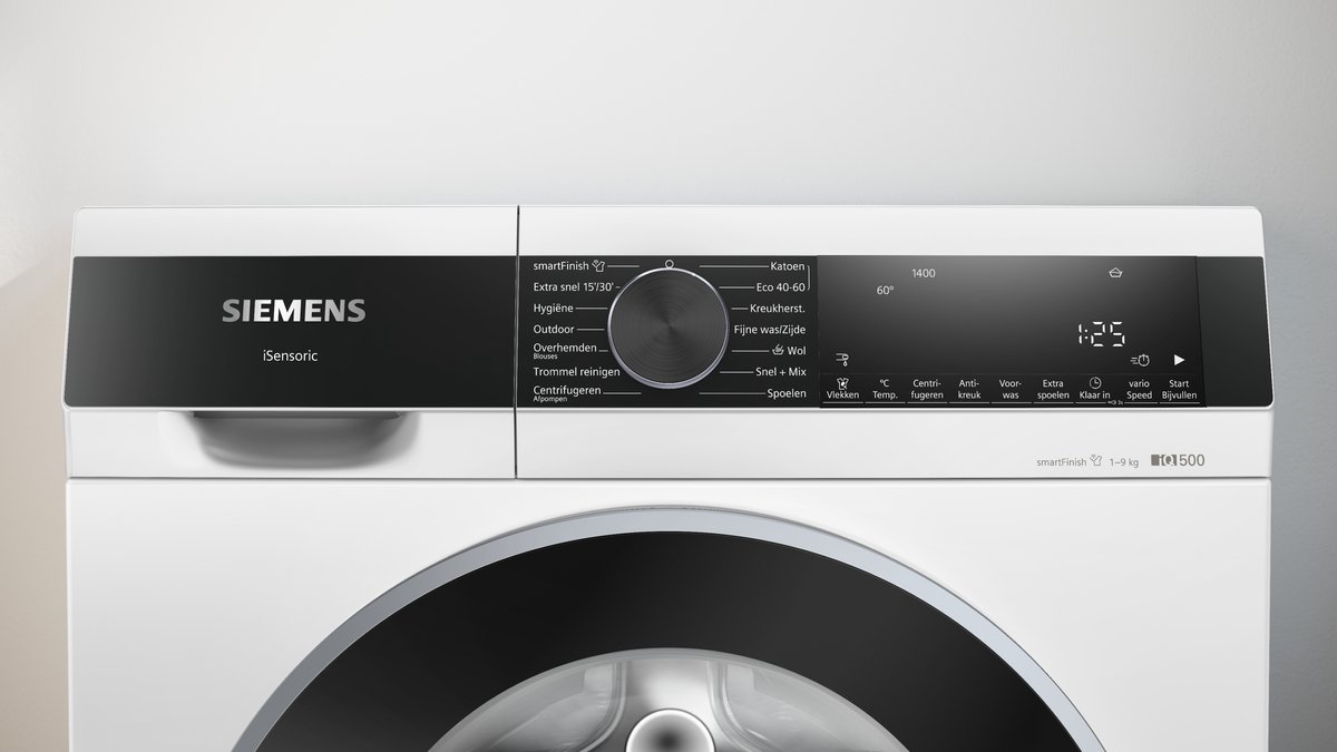 Siemens WG44G2ZWNL - iQ500 - Wasmachine met stoom - 1400 rpm - smartFinish: vermindert kreukels tot 50% - speedPack L: verkort wasprogramma's met varioSpeed - Energielabel A — afbeelding 5